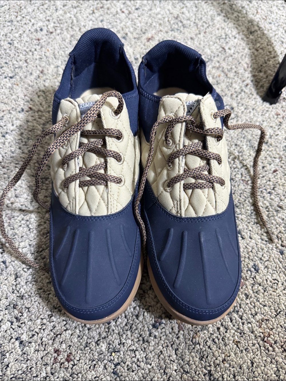 Columbia Women’s Delray Duck II PFG Hiking Shoes Navy & Beige Water-Resistant 8